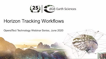 OpendTect Technology Webinar: Horizon Tracking Part 2: Inversion Based Tracking Workflows