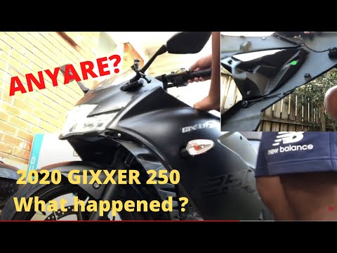 2020 SUZUKI GIXXER250// DIY Fix – Side Mirror// Remove Flairings // Update after ACCIDENT// Tagalog