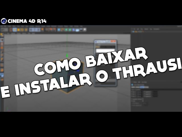 CINEMA 4D R14 - COMO INSTALAR O PLUGIN THRAUSI R12,R13,R14 - YouTube