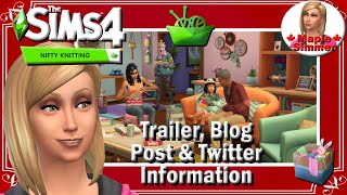 The Sims 4 Nifty Knitting Trailer, Blog Post Tweet Information