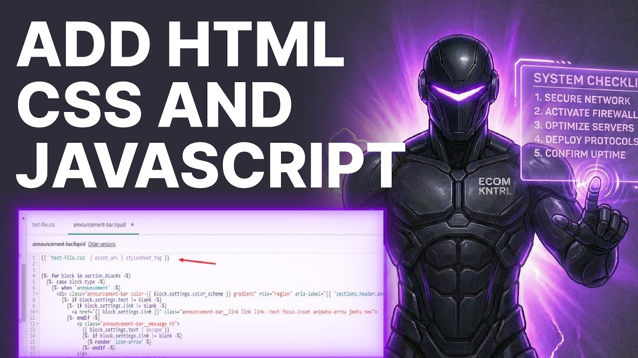 How to Add Custom HTML CSS and JavaScript to Your Shopify App (2026) | App Development