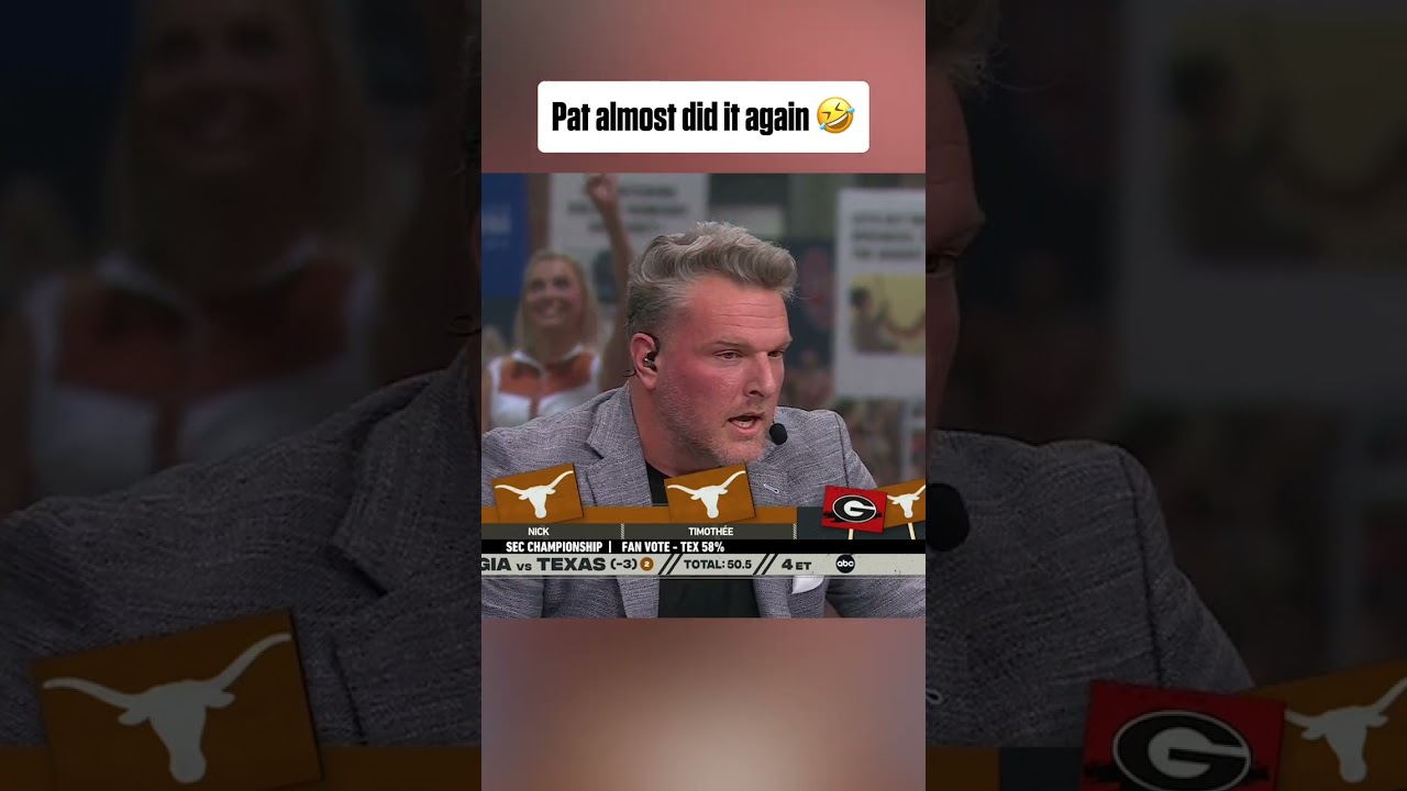WATCH: Pat McAfee picked Georgia (+125) in the best way 🤣