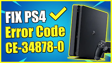 How do I stop error CE-34878-0 on PS4?
