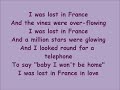 Lost in France- Lyrics Bonnie Tyler