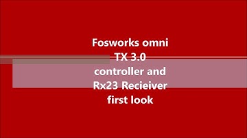 Fosworks Omni TX3.0 Controller Transmitter and RX23 receiver for live Steam model loco, Quick look.