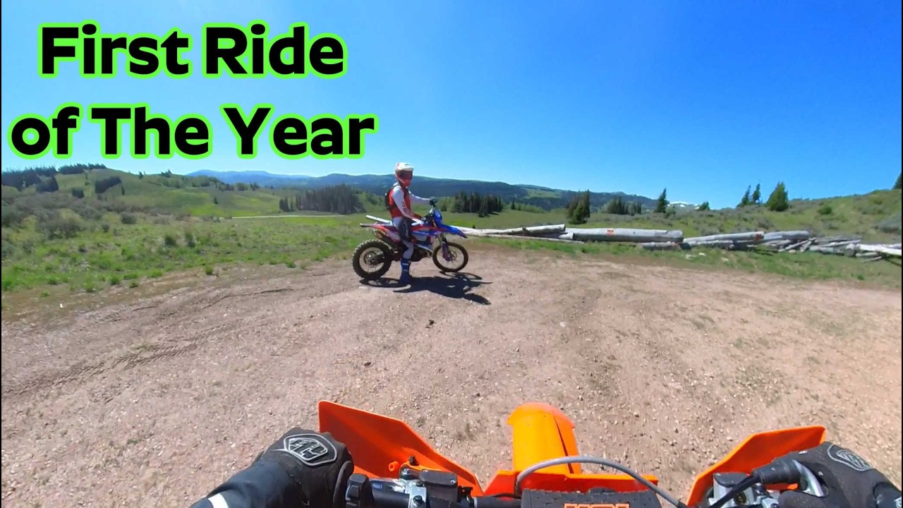 FIRST DIRT BIKE RIDE OF THE YEAR - YouTube