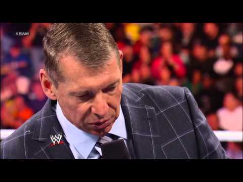 Mr. McMahon declares Punk will face Ryback in a TLC Match: Raw - Dec. 31, 2012