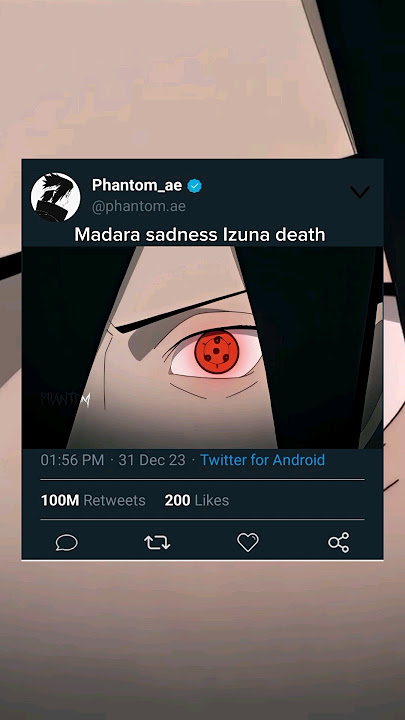 Madara sadness Izuna death 😢 #shorts #viral #madara #anime