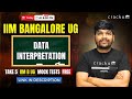 IIM B UG Admission Test Live – Data Interpretation | IIM B UG Entrance Examination session