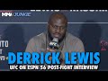 Derrick lewis explains taking off shorts throwing cup at reporter after ko win  ufc st louis