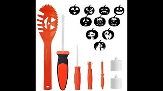 Review:  SKINOSM Pumpkin Carving Kit for Kids 5 Easy