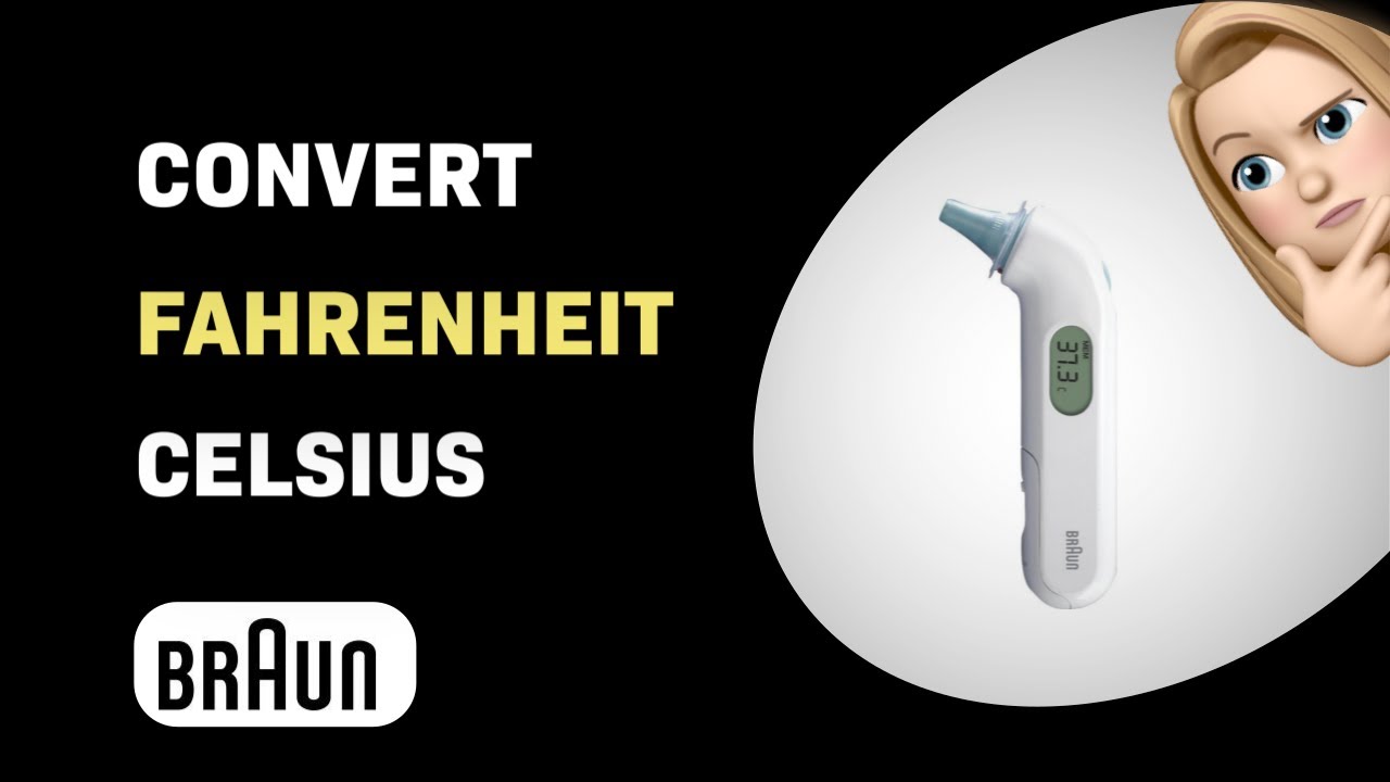 Braun Thermometer Von Fahrenheit Auf Celsius Umstellen How to Convert Your Braun ThermoScan 3 IRT 3030 from Fahrenheit to