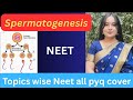 Spermatogenesis ( Spermatogonia to sperm) | NEET All pyq (2000-2025)