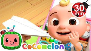 Make a Paper Airplane With JJ! | COCOMELON | Moonbug Kids - Art for Kids 🖌️