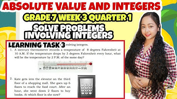 SOLVING PROBLEMS INVOLVING INTEGERS