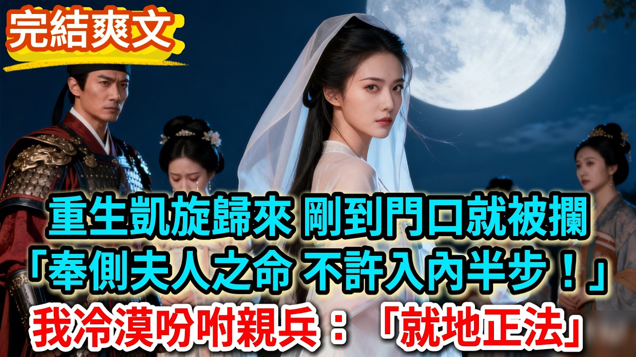 【一口氣看完】重生凱旋歸來 剛到門口就被攔「奉側夫人之命 不許入內半步！」我冷漠吩咐親兵：「就地正法」#完結#古言#小說#爽文#故事頻道#爱情#情感#宫斗#故事分享#完整版#古言小說#原创