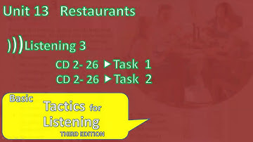 Tactics for Listening - Basic | Unit 13: Restaurants