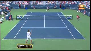 Roger Federer vs. Mardy Fish 6-7(5), 7-6 (2), 6-4 final Cincinnati 2010