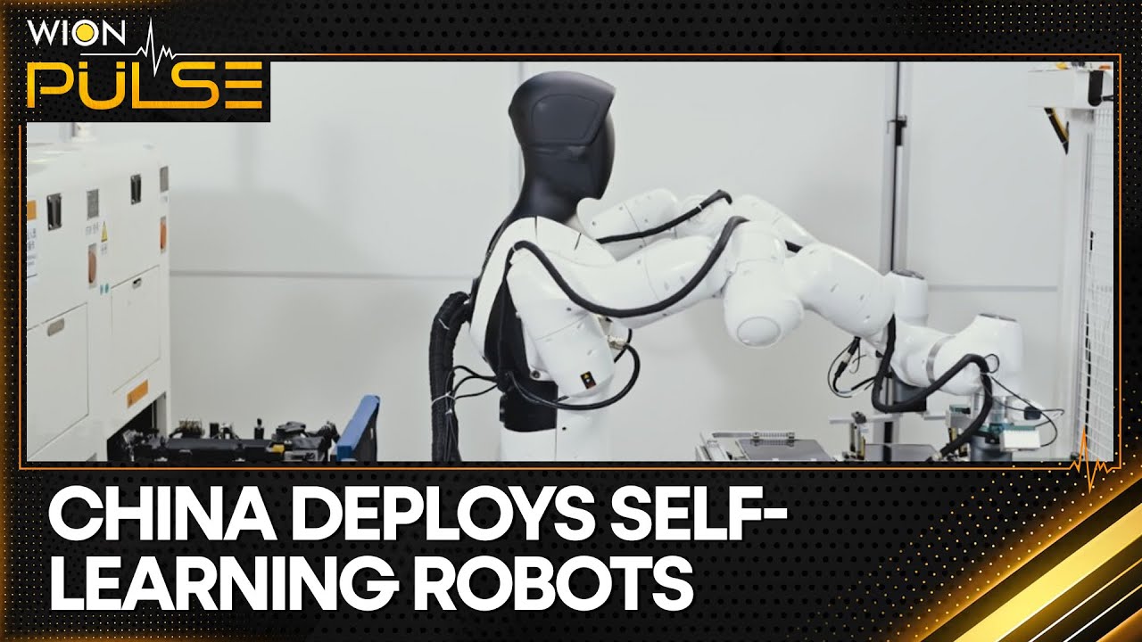 China Deploys Self-Learning Robots on Factory Production Lines | Pulse | WION China Deploys Self-Learning Robots on Factory Production Lines | Pulse | WION