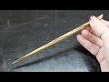 Turning a Hair Stick Without a Lathe