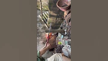 Con dao phát đi rừng làm bằng thép giàn khoan dầu của pháp sắc bén như nước chặt cây như chặt chuối