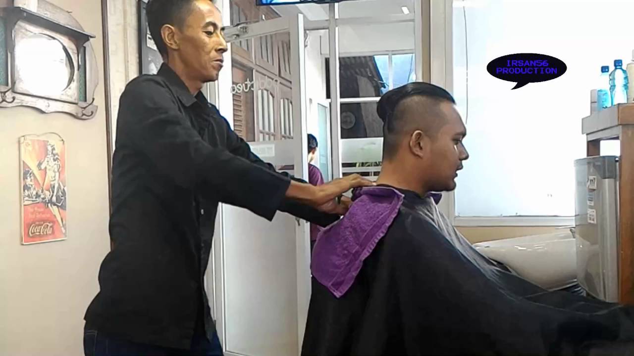  Potong  Rambut  ala Slickback indonesia  YouTube