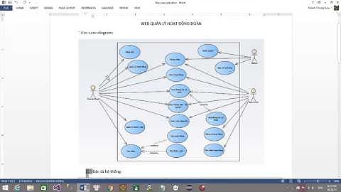 Nhóm 4   Use case Diagram   Web Quản lý Hoạt động đoàn