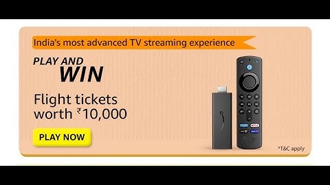 Amazon Fire Tv Quiz Answers Today | @dailyquiztime #amazonfunzon