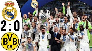 Real Madrid vs Borussia Dortmund (2-0) Final Real Madrid champions CHAMPIONS LEAGUE 2024