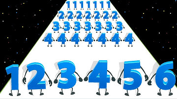 Number Run- (infinity) Number Master, Number Run 3D Math Game, Level Up Numbers Asmrgameply
