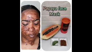 ماسك البابايا و الصبار و الكاكاو لبشرة مشرقة papaya, aloe Vera & cacao face mask