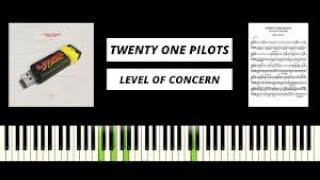 Twenty One Pilots - Level of Concern - Piano Tutorial & Sheets