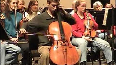 Tchaikovsky Rococo Variations - Alexander VanDorpe, Cello - Des Moines Symphony, 2006 Part 2.wmv