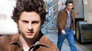 'Timothee Chalamet Transforms into Young Bob Dylan in NYC Biopic Scene'