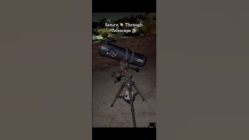 Saturn🪐 Caught Through Celestron AstroMaster 130eq #shorts #astronomy
