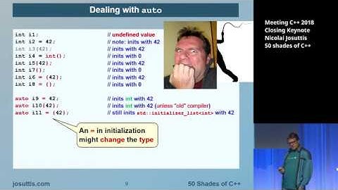 50 shades of C++  - Nicolai Josuttis - Meeting C++ 2018 Closing Keynote