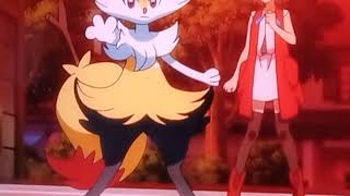 Serenas Fennekin Evolves Into Braixen