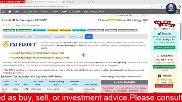 Excelsoft Technologies IPO Review | Excelsoft Technologies IPO GMP Today