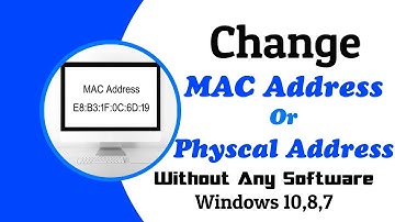 How to Change MAC Address on Windows 10/8/7 Without Any Software || Watch 4K Quality