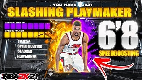 *GAMEBREAKING* 6’8 SPEED BOOSTING SLASHING PLAYMAKER BUILD ON NBA 2K21! LEBRON JAMES TYPE BUILD!