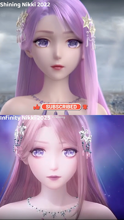 Infinity Nikki vs Shining Nikki Star Sea transformation side by side comparison 💜