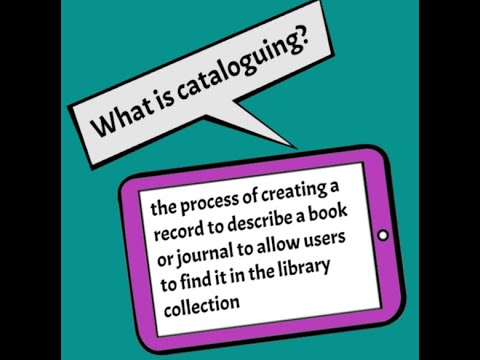 Video: Ist es katalogisiert oder katalogisiert?