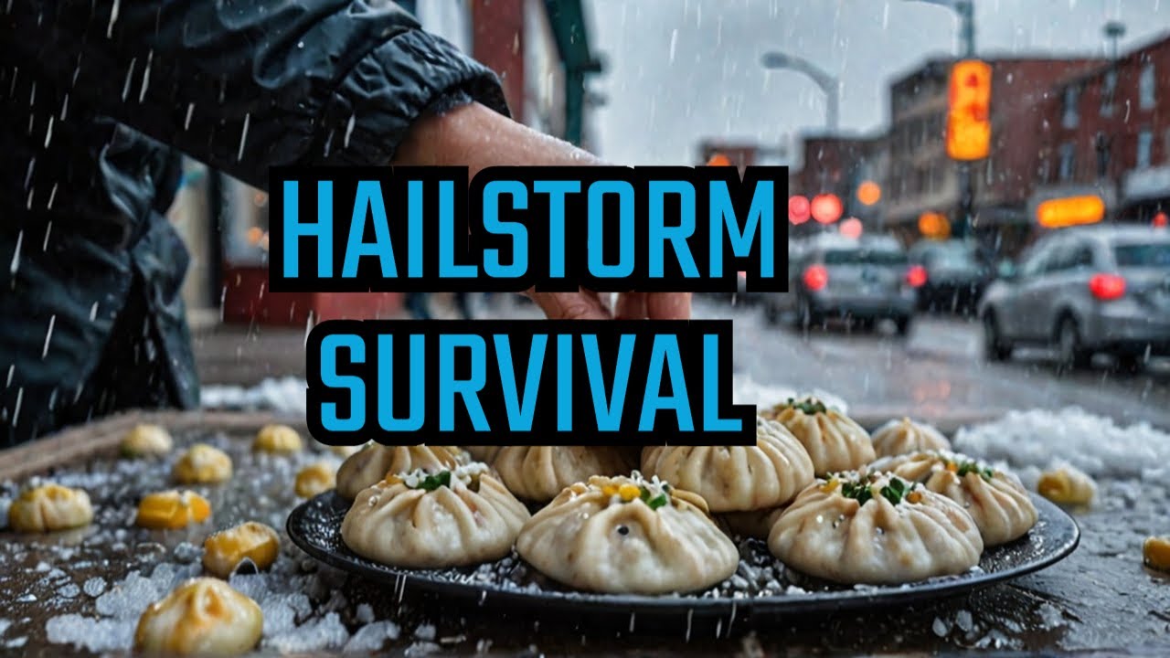 Surviving the WORST HAIL STORM in Calgary with a Plate of Momos? - YouTube