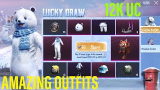 LUCKY DRAW SNOWFLAKE BEAR SET & PHANTOM FOX SET || PUBG MOBILE ||