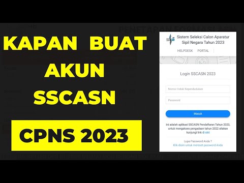 APAKAH AKUN SSCASN CPNS BISA DIBUAT DARI SEKARANG ??