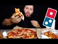 GOING HAM ON DOMINOS PIZZA & WINGS MUKBANG
