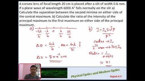 Lecture 20: double slit diffraction