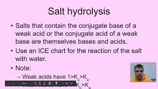 Unit 8 Lesson 6: Salt hydrolysis and polyprotic acids