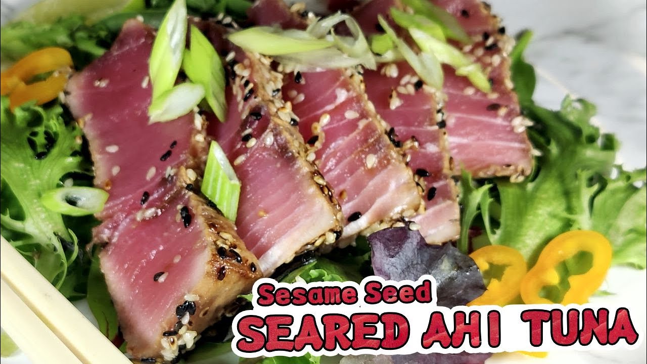 (HOWTO) Sesame Seed Seared Ahi Tuna Steaks shorts YouTube