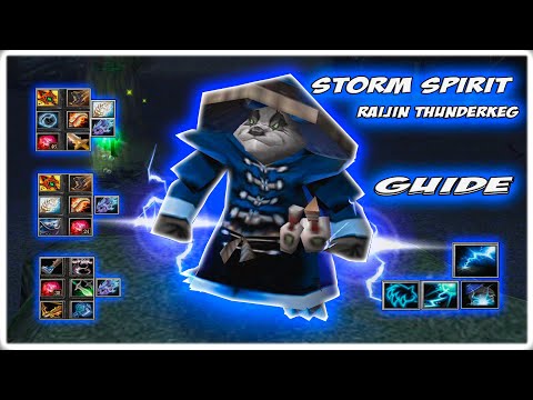 Видео: Storm Spirit Raijin Thunderkeg Guide | Как комбечить если мид НЕ очень?